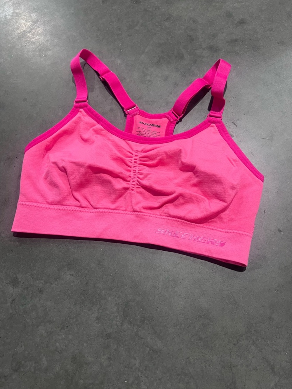 Skechers Women's Bright Pink Seamless Sport Bra